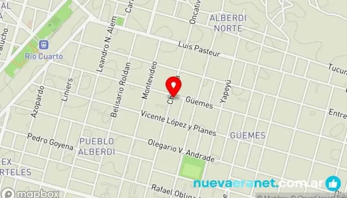 mapa de . Panadería en Córdoba