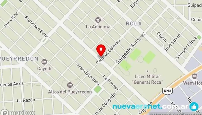 mapa de . Pastelería en Comodoro Rivadavia