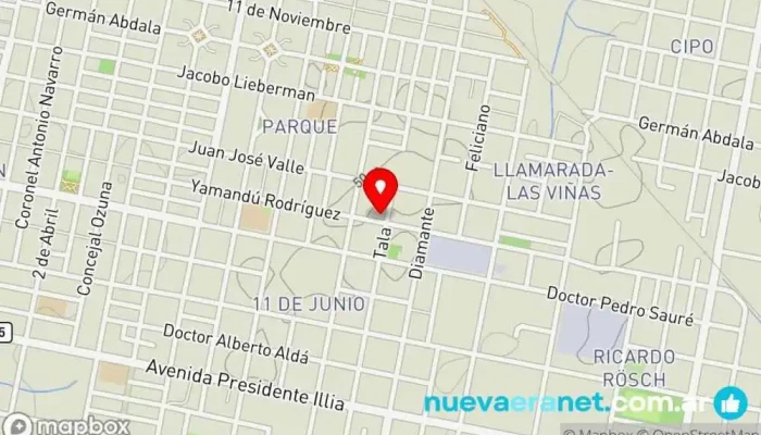 mapa de . Pastelería en Concordia