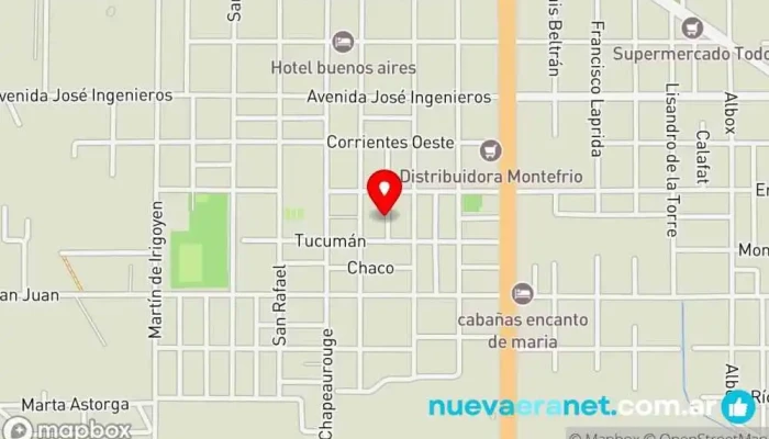 mapa de ... Panadería en Gral. Alvear