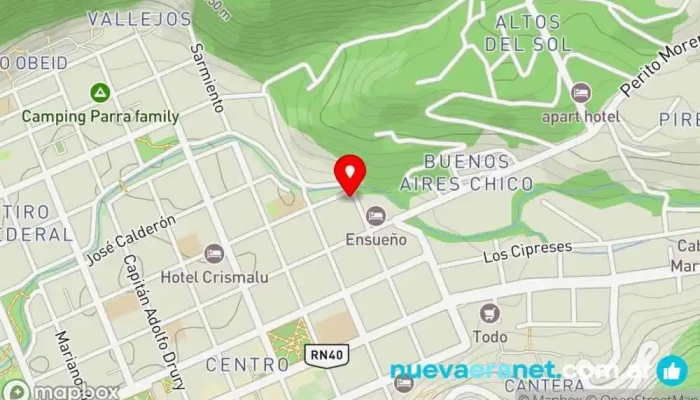 mapa de . Panadería en San Martín de los Andes