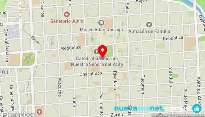mapa de 180 Grados Casa de subastas de ganado en San Fernando del Valle de Catamarca