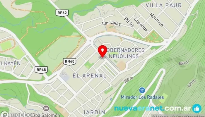 mapa de 1972 heladería y panaderia Panadería en San Martín de los Andes