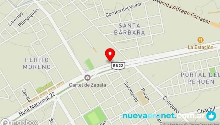 mapa de A. neiman servicios Servicio agrícola en Zapala