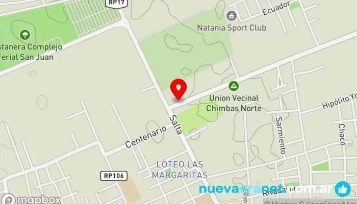mapa de A Porción Panaderia Panadería en Chimbas