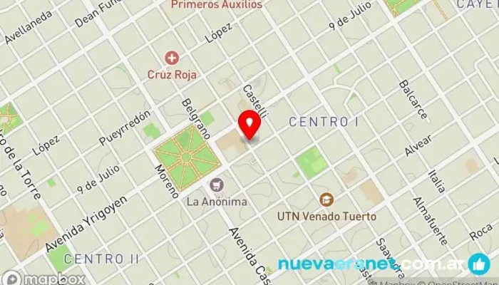 mapa de A Punto Caramelo Pastelería, Cafetería en Venado Tuerto