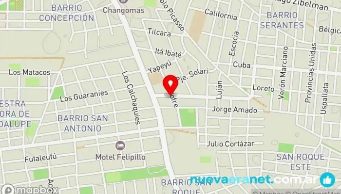 mapa de Abasto Ita Berá Carnicería, Panadería en Corrientes