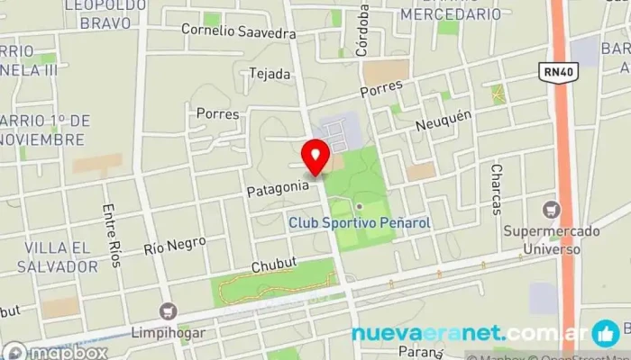 mapa de Adonay Panadería en Chimbas