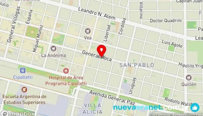 mapa de Agrigento Pasteleria Gourmet Pastelería en Cipolletti
