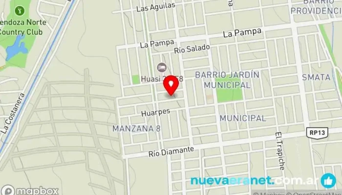 mapa de Agustín sosa Panadería en Las Heras