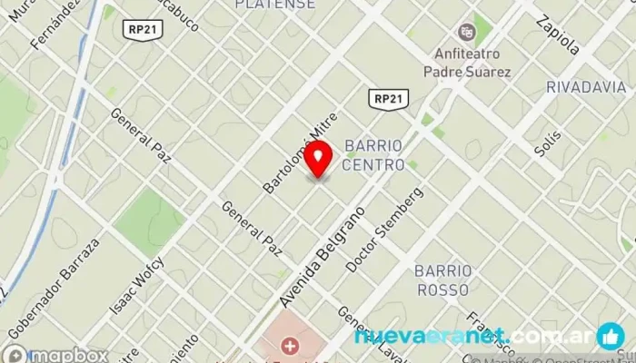mapa de Albanese Hogar Tienda de muebles en Añatuya