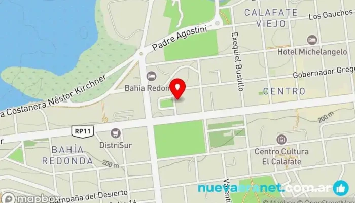 mapa de Albertino Café & Moda Cafetería, Tienda de ropa, Pastelería en El Calafate