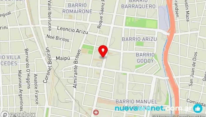 mapa de Albina Pastelería Pastelería, Organizador de eventos en Godoy Cruz