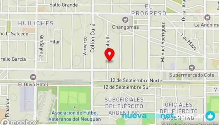 mapa de ALE Y FER SABOR CASERO Panadería en Neuquén