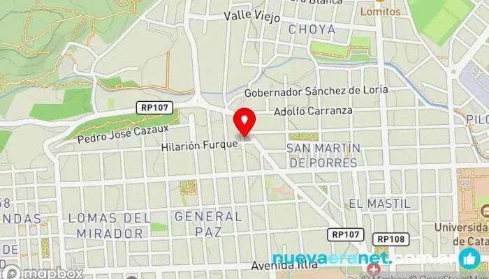 mapa de Alejandra Rodríguez Pasteleria Pastelería en San Fernando del Valle de Catamarca