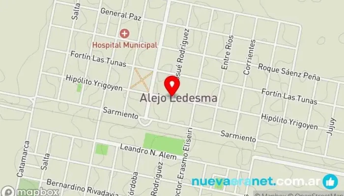 mapa de Alejo Ledesma  en Alejo Ledesma