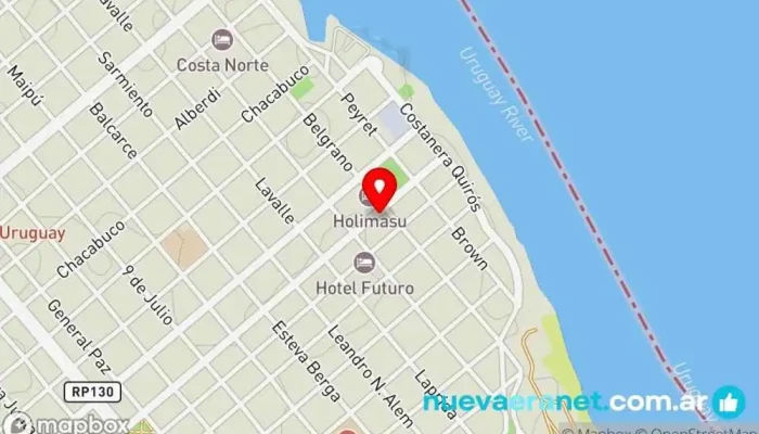 mapa de Alem Panadería en Colón