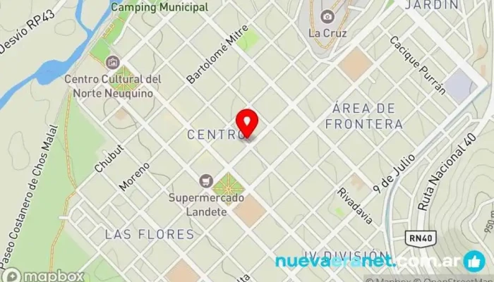 mapa de Alemake Casa De Empanadas Pastelería en Chos Malal