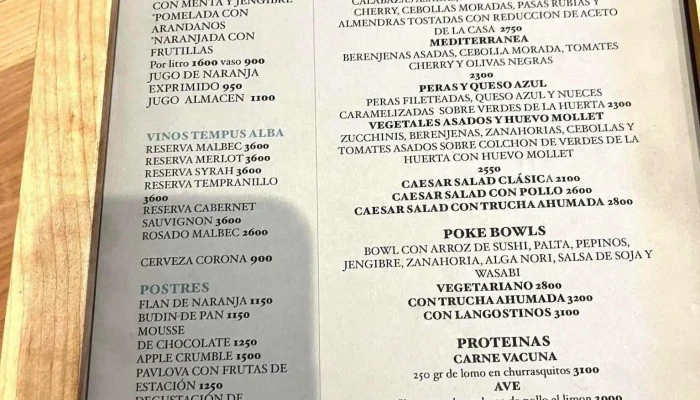 Almacen De Flores Carta - San Martín de los Andes