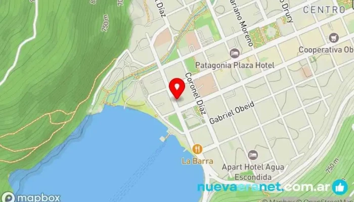 mapa de Almacén de flores Cafetería en San Martín de los Andes