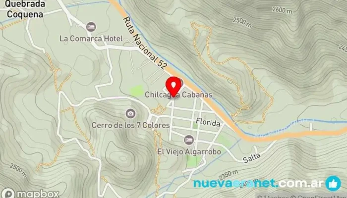 mapa de Almacén y Panaderia Artesanal Panadería en Purmamarca