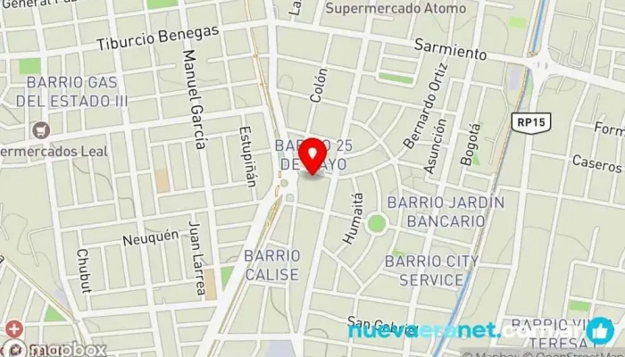 mapa de Almibar Panadería en Godoy Cruz