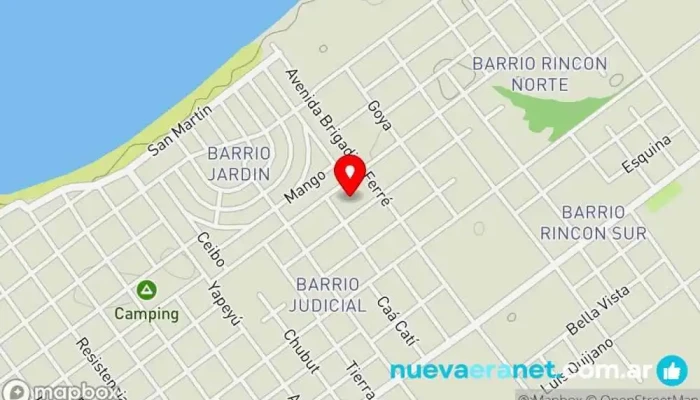 mapa de Alojamiento Paso Patria Hotel en Paso de la Patria