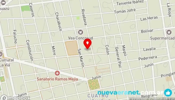 mapa de Alojamiento Temporario SL Hotel, Alojamiento con servicio en San Luis