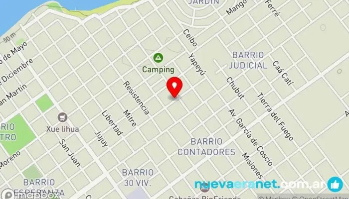 mapa de Alquiler de Casas Liliana Pensión en Paso de la Patria