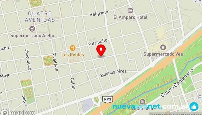 mapa de Alquileres San Luis Hotel en San Luis