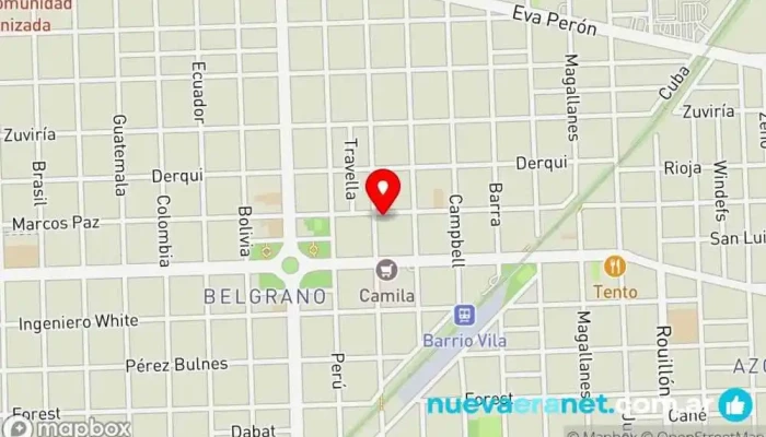mapa de Alvarez Onesita Casa de subastas en Rosario