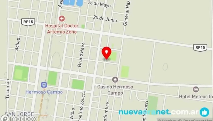mapa de A&M Panificadora Panadería en Hermoso Campo