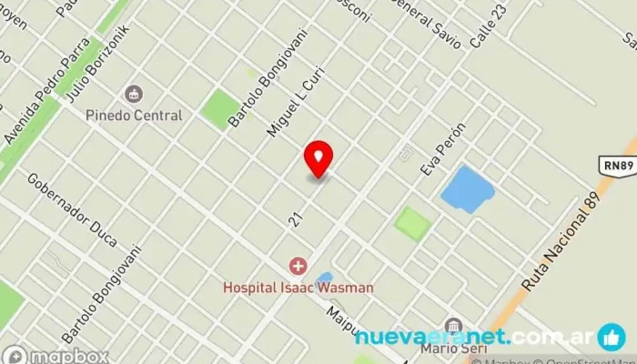 mapa de AMA Pastelería Pastelería en Gral. Pinedo