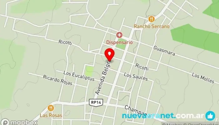 mapa de Amaranta Pastelería Pastelería en Villa de Las Rosas