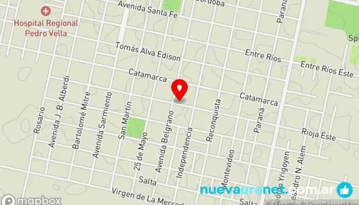 mapa de Amaranto Pastelería Pastelería en Corral de Bustos-Ifflinger