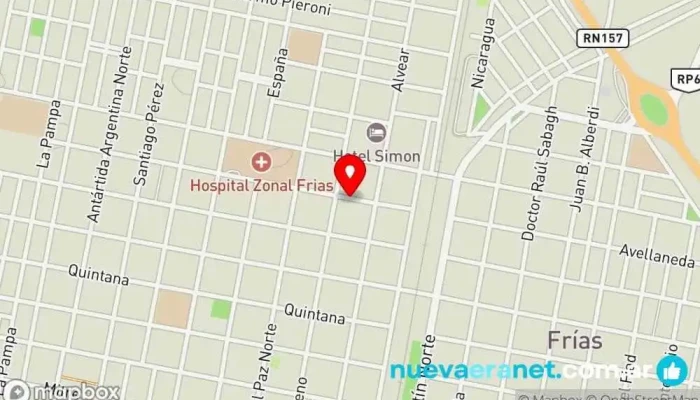 mapa de América panaderia Panadería en Frías