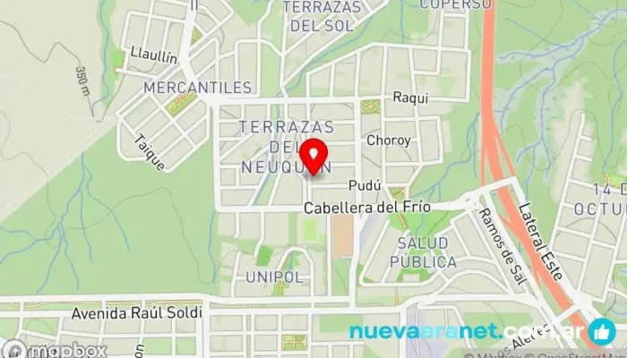 mapa de Amuyén Panadería Panadería en Neuquén