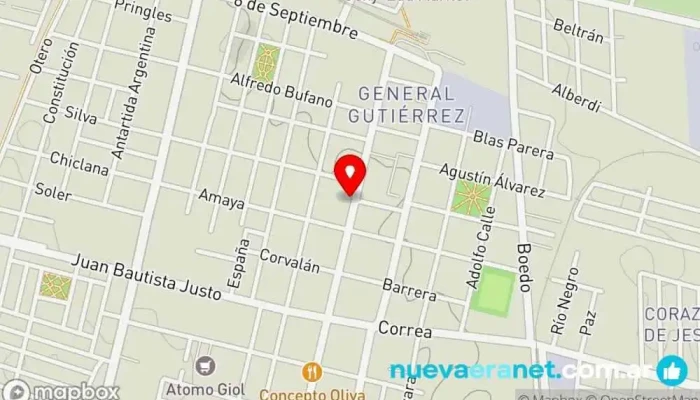 mapa de Ana Francis Panadería en Maipú