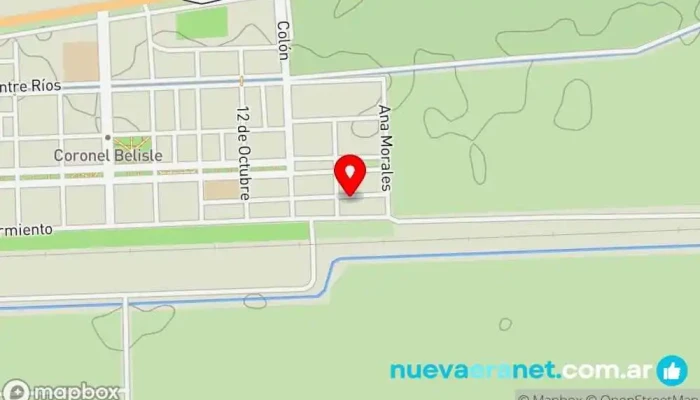 mapa de Andruu tortas Pastelería en Coronel Belisle