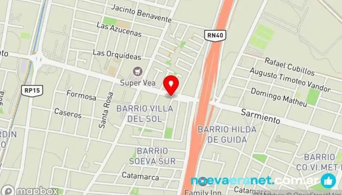 mapa de Antonio H Gamero Panadería en Godoy Cruz