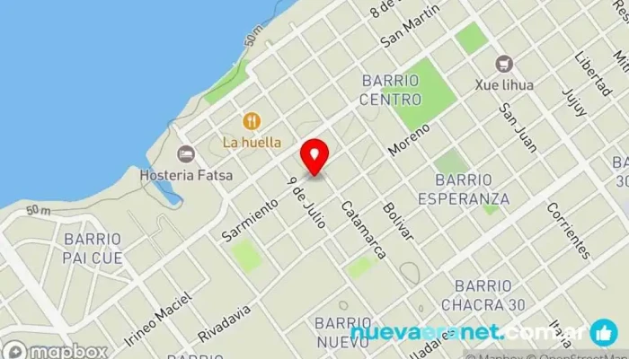mapa de Apart Paso Casa rural en Paso de la Patria