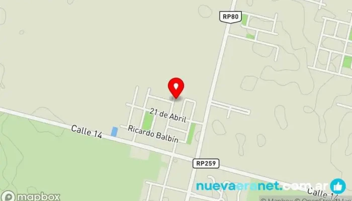mapa de Aridos Lanzone Constructor en Pocito