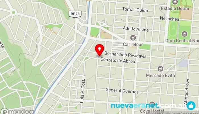 mapa de Aroma de Pan Panadería en Salta