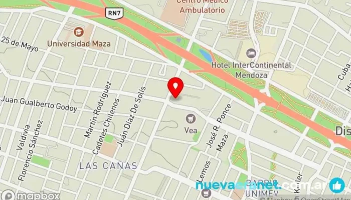 mapa de Aromas de Té Panadería, Bar, Tienda de tartas en Guaymallén