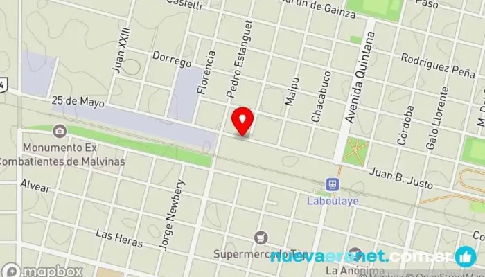 mapa de Asociacion Coperadora Casa del Ni o  en Laboulaye