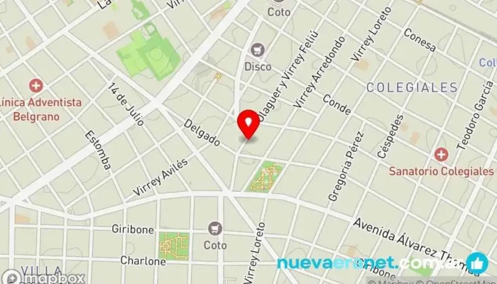 mapa de Atelier Fuerza Dos Panadería en Cdad. Autónoma de Buenos Aires