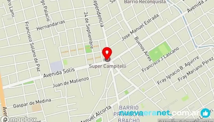 mapa de AUDIOSHOP Tienda de equipos de sonido, Tienda de iluminación en Santiago del Estero