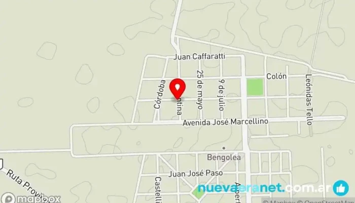 mapa de Autoservicio CASA TESTA Comercio en Bengolea