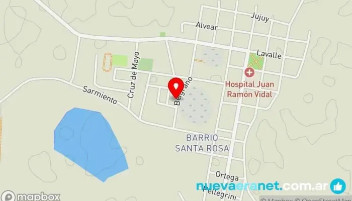 mapa de AV San Expedito Proveedor de productos de limpieza en Berón de Astrada