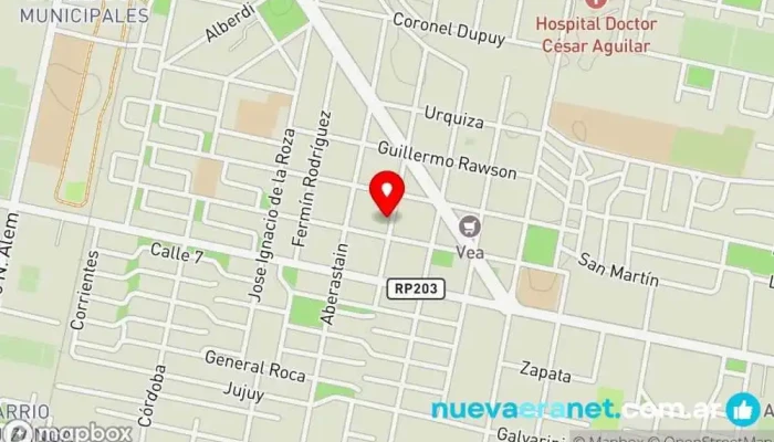 mapa de Azúcar y yo Panadería en Caucete